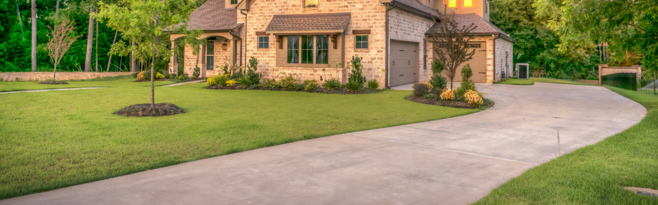 lawn with edging 